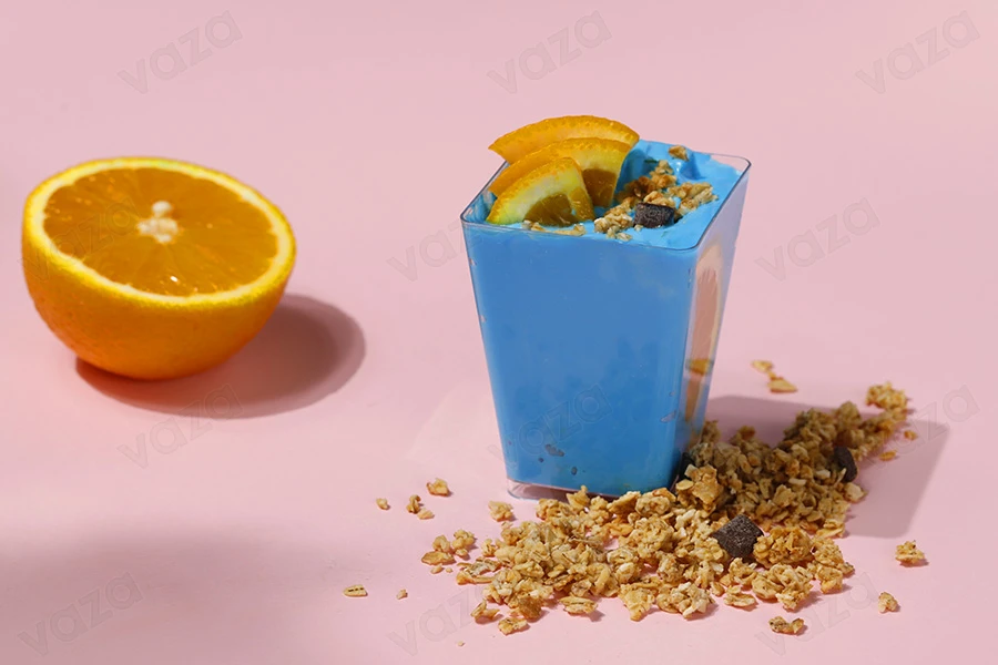 Cup (bowl) 150 ml square for sweets - 25 pcs-photo_groupe