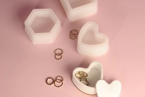 Heart-shaped silicone mold for epoxy resin-3