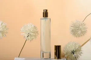 Flacon de parfum cylindrique en verre de 50 ml avec finition 15/400-2