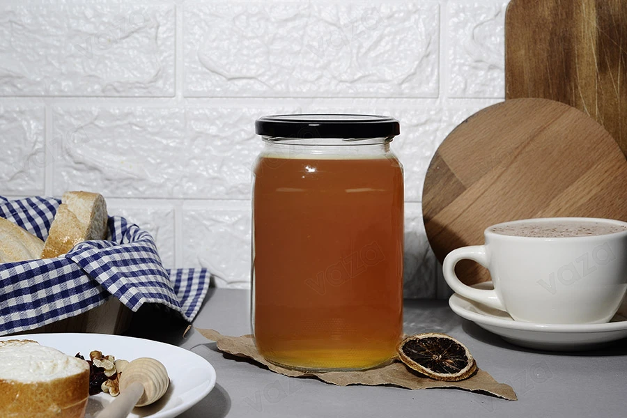 Glass round jar 720ml (for 1 kg honey) - 50 pcs-bildgruppe