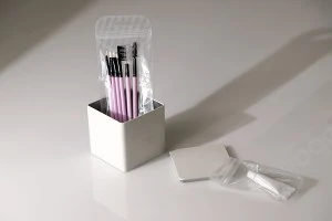 Both side transparent zip lock stripe bags with Eurohole in size 100x200 mm - 100 pcs-5
