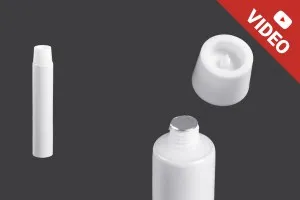 Tubetto in plastica da 5 ml con rivestimento interno in alluminio e tappo a vite - 12 pz-1