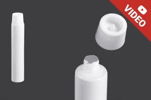 Tubetto in plastica da 10 ml con rivestimento interno in alluminio e tappo a vite - 12 pz-1