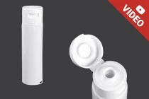 Σωληνάριο πλαστικό 50 ml με εσωτερική επίστρωση αλουμινίου και flip top καπάκι - 12 τμχ