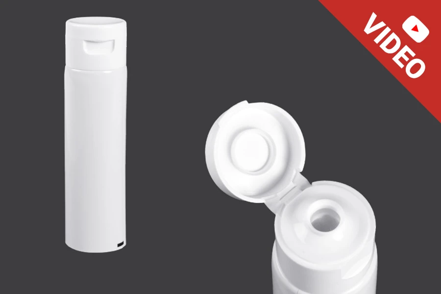 Σωληνάριο πλαστικό 50 ml με εσωτερική επίστρωση αλουμινίου και flip top καπάκι - 12 τμχ