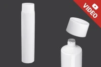 Tube en plastique de 100 ml avec revêtement intérieur en aluminium et bouchon à vis - 12 pcs