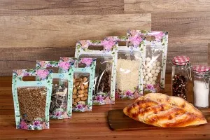 Σακουλάκια τύπου Doy Pack 120x35x180 mm διάφανα με κλείσιμο "zip", χειρολαβή και δυνατότητα σφράγισης με θερμοκόλληση - 50 τμχ-4