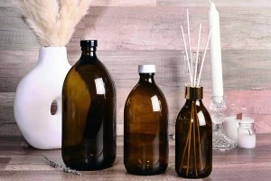 Bottiglia farmaceutica in vetro caramello da 250 ml per profumi e oli essenziali.-2
