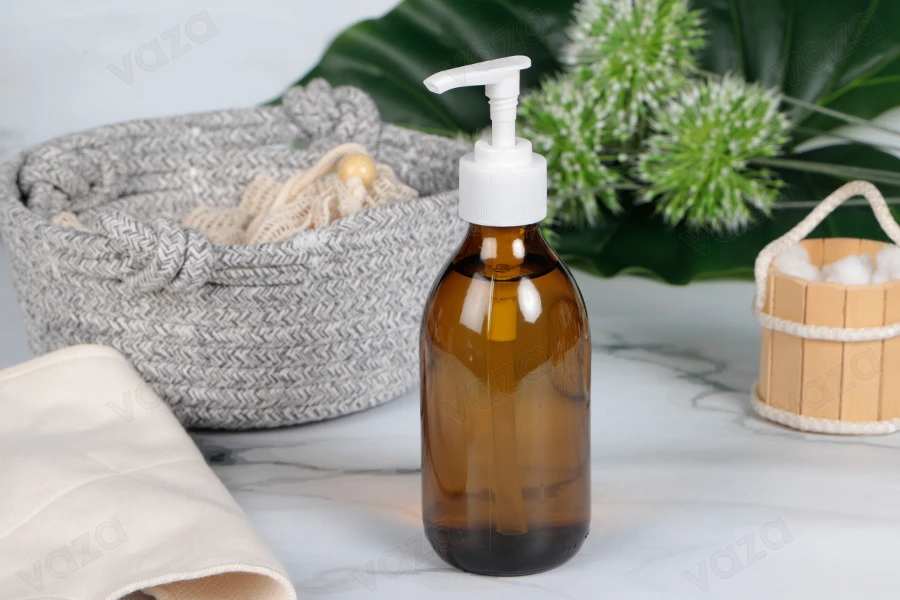 250ml amber glass bottle with plastic pump-image_group