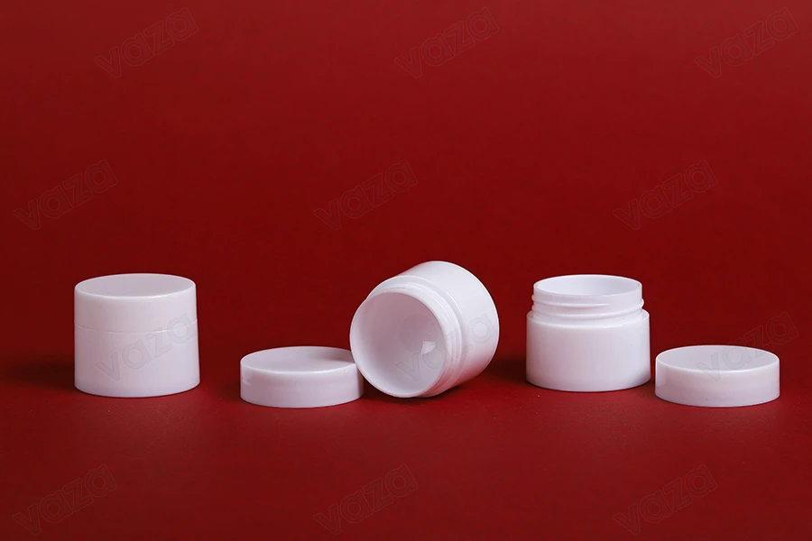 Βάζο 5 ml πλαστικό δίπατο με εσωτερικό παρέμβυσμα στο καπάκι - 12 τμχ-εικόνα_σύνθεση