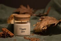Pumpkin Spice Aromatic soy candle with cotton wick (110gr)