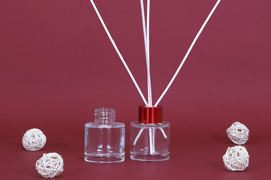 Φιάλη γυάλινη κυλινδρική 50 ml κατάλληλη για αρωματικό χώρου