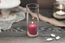 Βάζο γυάλινο 360 ml με φελλό για κεριά