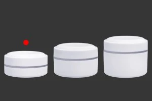 Βάζο 100 ml πλαστικό (PP) σε λευκό χρώμα με καπάκι, κουταλάκι και πλαστικό παρέμβυσμα - 12 τμχ-3