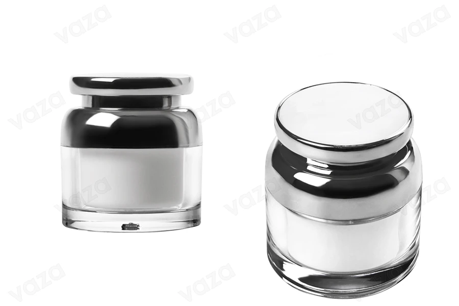 Pot à crème en acrylique de 50 ml avec couvercle et joint en plastique Pot à crème en acrylique de 50 ml avec couvercle et joint en plastique-εικόνα_προϊοντική