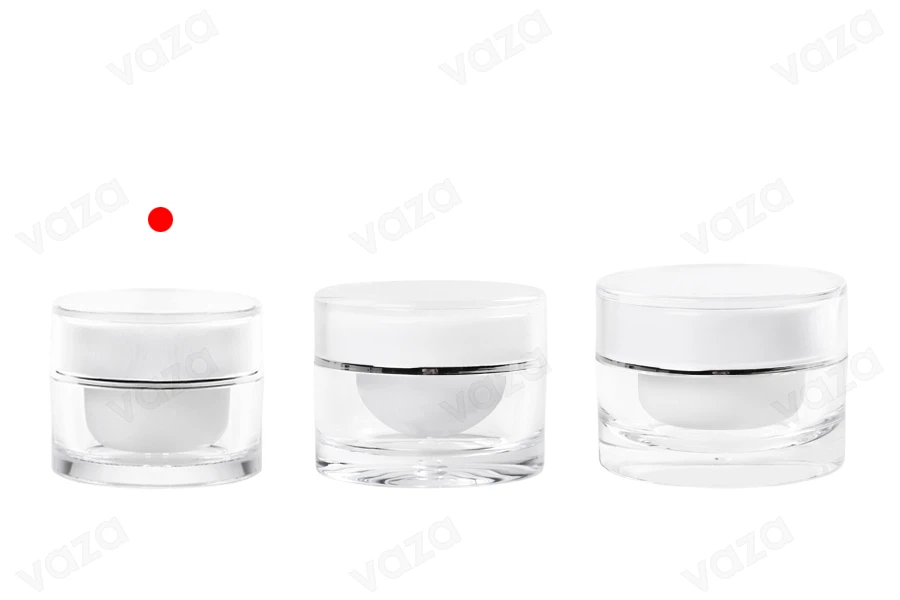 Luxuriöse Cremedose 5ml acrylic ml mit Abdichtscheibe -12 Stücke Luxuriöse Cremedose 5ml acrylic ml mit Abdichtscheibe -12 Stücke-εικόνα_σύνθεση