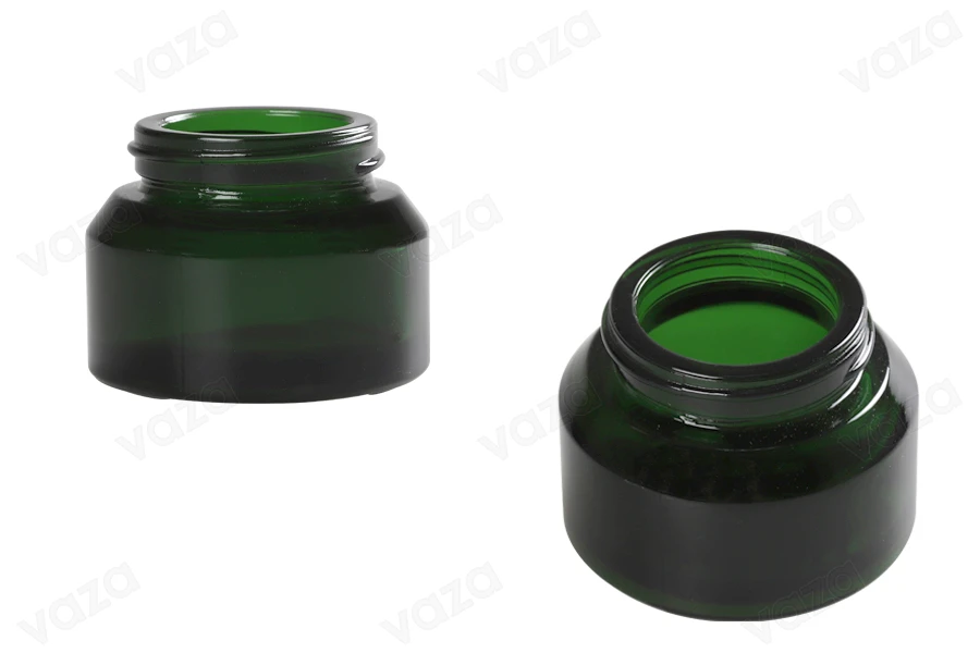 30ml Glas in grüner Farbe - ohne Deckel-produktbild