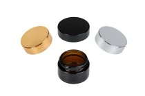 Black matte plastic cap with inner liner Black matte plastic cap with inner liner
