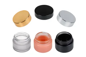 Glass jar for cream 15 ml in different colors - without cap-6