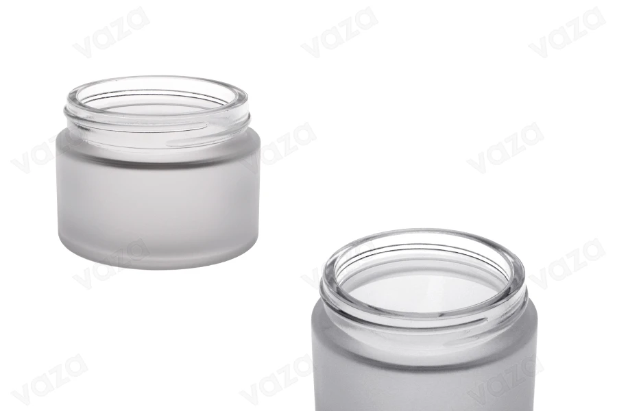 Pot pour crème en verre 50ml en différentes couleurs - sans couvercle-photo_dimensions