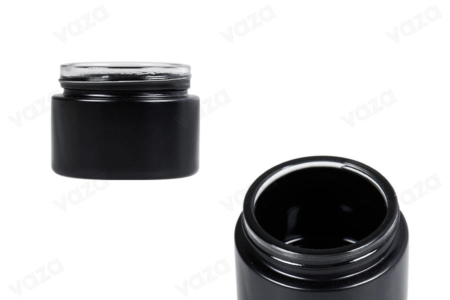 Pot pour crème en verre 50ml en différentes couleurs - sans couvercle-photo_groupe