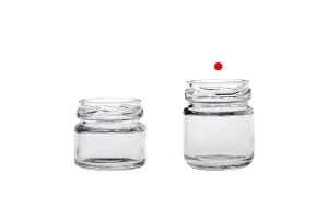 Γυάλινο διάφανο βαζάκι 40 ml - 100 τμχ-3