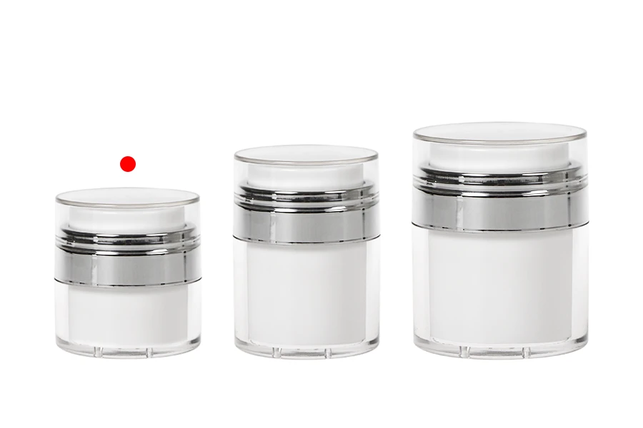 Βαζάκι airless ακρυλικό 15 ml με διάφανο καπάκι Βαζάκι airless ακρυλικό 15 ml με διάφανο καπάκι