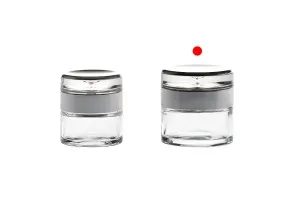 50ml cream glass jar with elegant acrylic cap and sealing disc-6