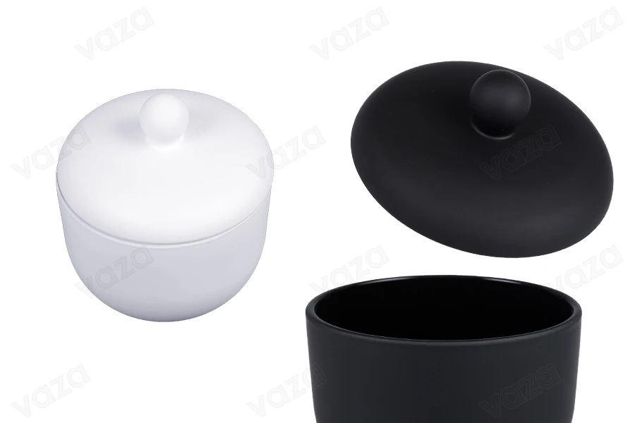 Γυάλινο βάζο 220 ml (φοντανιέρα) 90x104 mm με καπάκι Γυάλινο βάζο 220 ml (φοντανιέρα) 90x104 mm με καπάκι-εικόνα_προϊοντική