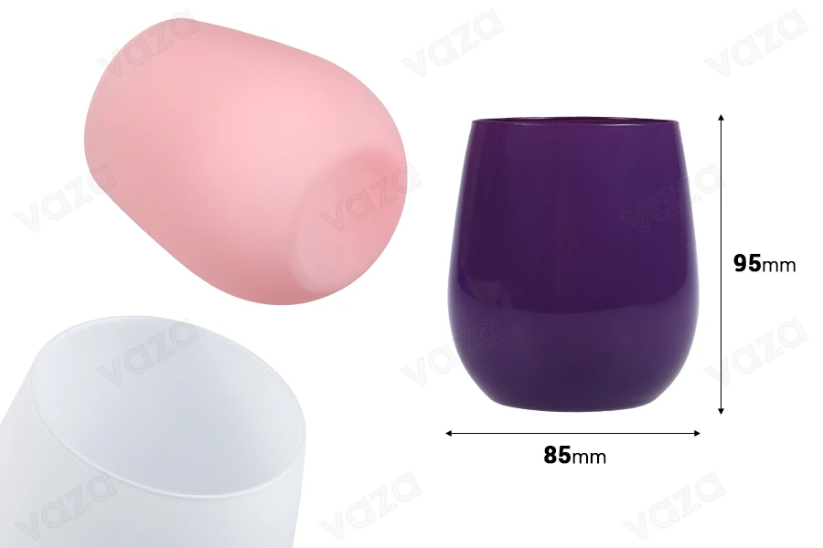Glass jar 350ml (without cap) in different colors Glass jar 350ml (without cap) in different colors-bildabmessungen