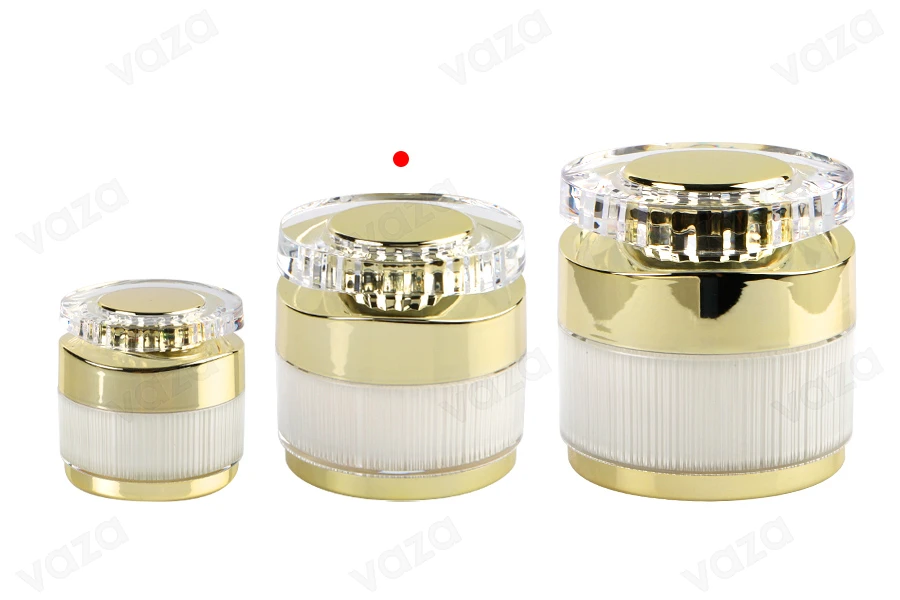 Luxury 30 ml acrylic jar for cream with acrylic cap and plastic gasket Luxury 30 ml acrylic jar for cream with acrylic cap and plastic gasket-photo_groupe