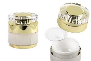 Luxury 50 ml acrylic jar for cream with acrylic cap and plastic gasket-1
