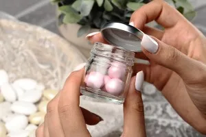 Γυάλινο βαζάκι 40ml *-3