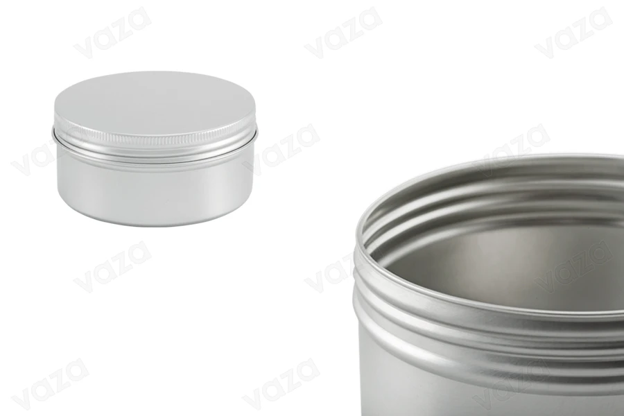 Βάζο αλουμινίου για κρέμα 250 ml Βάζο αλουμινίου για κρέμα 250 ml-εικόνα_διαστάσεις