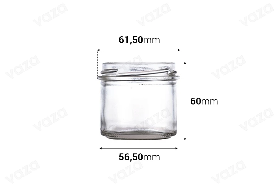 Glastiegel 130 ml - 84 Stk-bildabmessungen