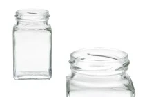 Βάζο 260ml γυάλινο, τετράγωνο για μέλι, γλυκά (T.O 58) - 48 τμχ Βάζο 260ml γυάλινο, τετράγωνο για μέλι, γλυκά (T.O 58) - 48 τμχ