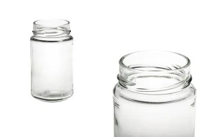 Pot en verre de 250ml avec bouche pour couvercle Deep Twist-Off 58-1