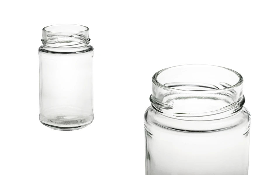 Βάζο γυάλινο 250 ml με στόμιο για καπάκι Deep Τ.Ο 58