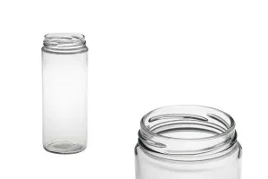 500 ml tube glass jar for food and spices, 63TO (deep) finish-1