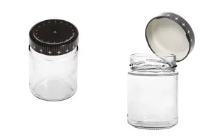 Pot en verre de 320ml avec couvercle - 18 pcs-2