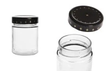 Βάζο 320 ml γυάλινο μαζί με καπάκι - 18 τμχ Βάζο 320 ml γυάλινο μαζί με καπάκι - 18 τμχ