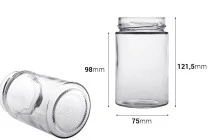 Βάζο γυάλινο κυλινδρικό 370 ml Τ.Ο 70/15 Deep - 20 τμχ Βάζο γυάλινο κυλινδρικό 370 ml Τ.Ο 70/15 Deep - 20 τμχ
