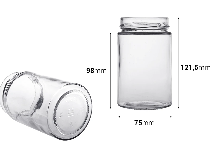 Βάζο γυάλινο κυλινδρικό 370 ml Τ.Ο 70/15 Deep - 20 τμχ Βάζο γυάλινο κυλινδρικό 370 ml Τ.Ο 70/15 Deep - 20 τμχ