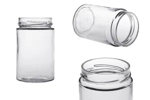 Pot en verre cylindrique 370 ml T.O 70/15 Deep - 20 pcs-1