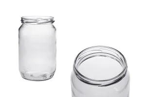 Glass round jar 720ml (for 1 kg honey) - 50 pcs-1