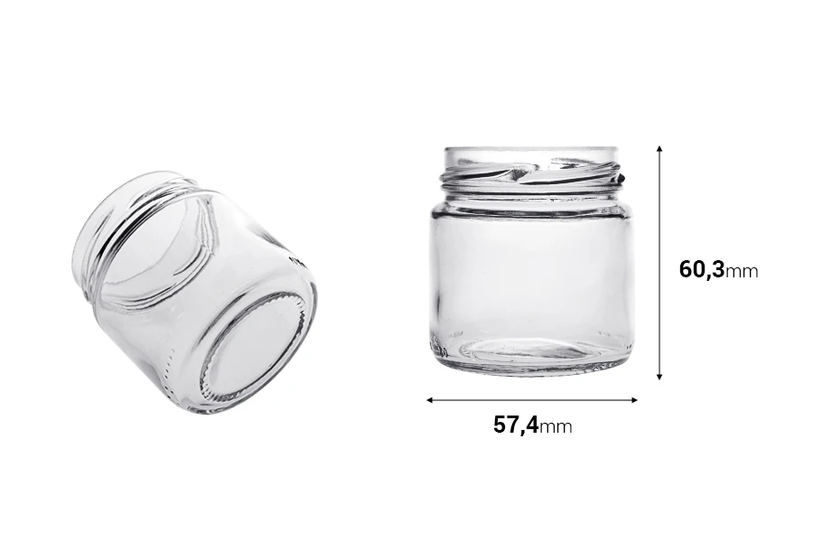 Βαζάκι γυάλινο 106 ml κυλινδρικό - 39 τμχ