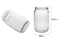 Glass round jar 720ml (for 1 kg honey) - 50 pcs Glass round jar 720ml (for 1 kg honey) - 50 pcs
