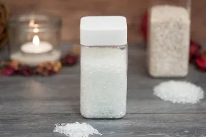 Transparent 520ml square PET jar with white cap and high-frequency inner liner-6