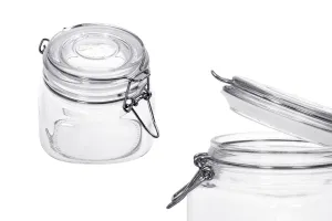 500ml glass jar with rubber seal and stainless wire-4