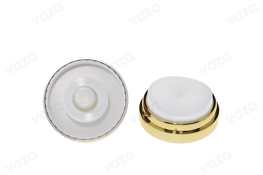 Petit pot en plastique airless de 30ml avec couvercle s'ouvrant dans le sens inverse des aiguilles d'une montre - différentes couleurs-εικόνα_σύνθεση